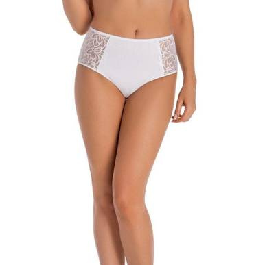 Figi z wysokim stanem Eco Exclusive Teyli - biały