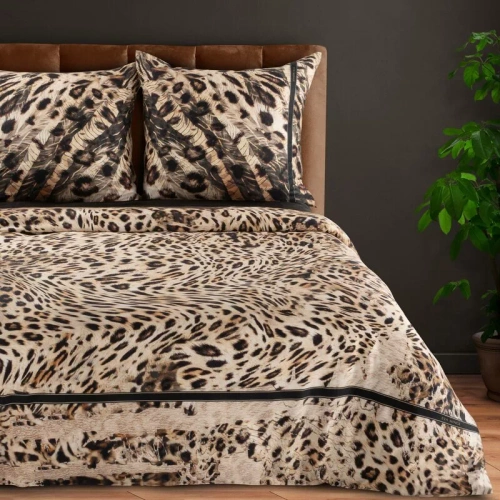 Pościel satynowa pantera Eva Minge Eva 23 Eurofirany czarny