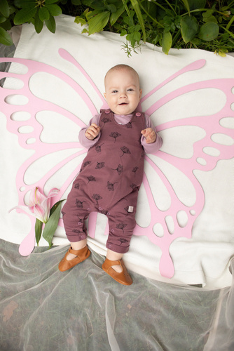 Ogrodniczki niemowlęce Magic Vibes Pinokio - fiolet