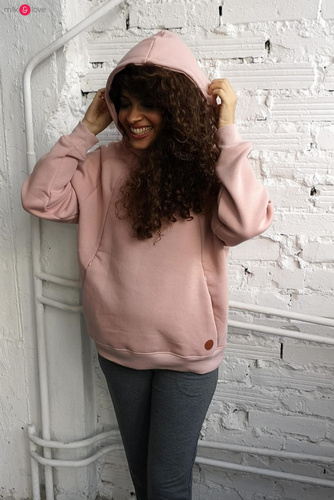 Bluza do karmienia Motherhood Milk&Love oversize pudrowy róż