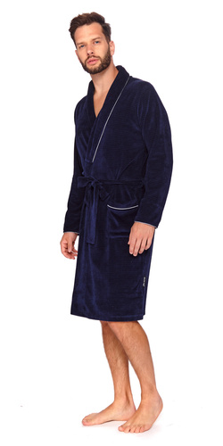 6063 szlafrok męski Doctor Nap - navy blue