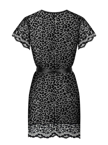 Szlafrok Damski Peniuar Giully Obsessive czarny 