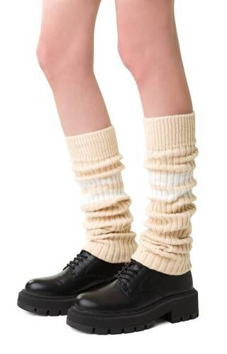 Art.068 Paski Getry wełniane Steven - jasny beżowy