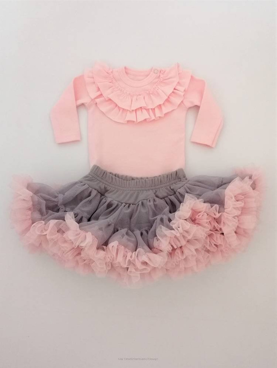 Spódniczka tiulowa Ballerina Bambarillo szary