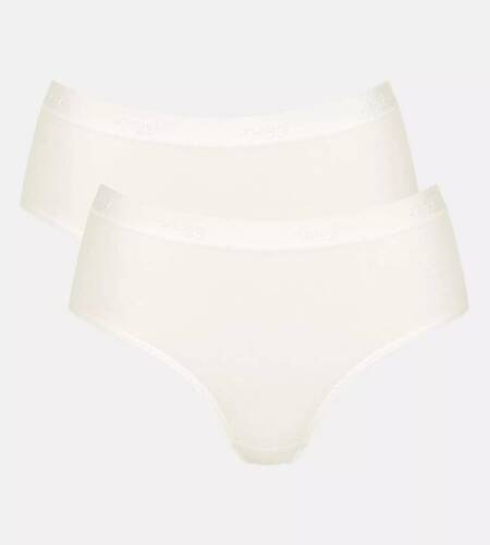 Figi Damskie 2-pak Casual Midi Sloggi Go - silk white