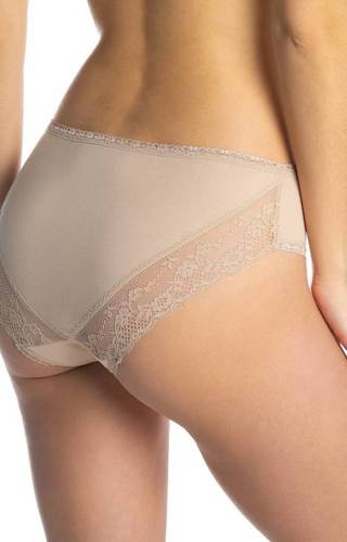 L-4000 MB-06  Figi Damskie Lama beżowy