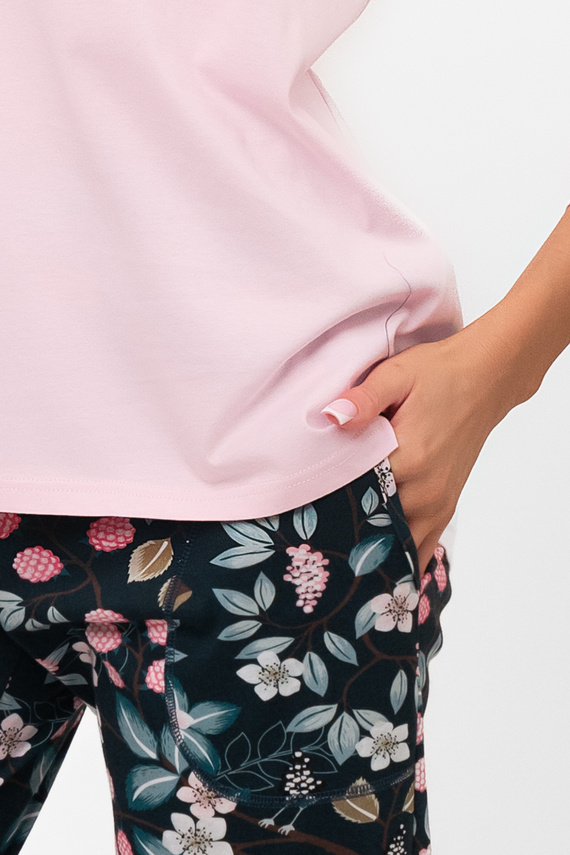 Marisal – stylowa piżama damska bawełniana 3/4 rękaw , 7/8 spodnie Italian Fashion