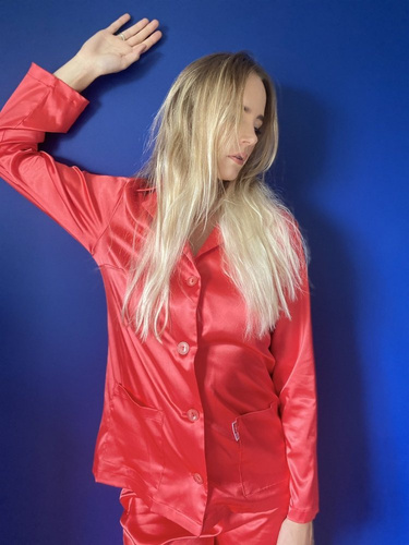 934 Classic Piżama damska Forex - czerwony