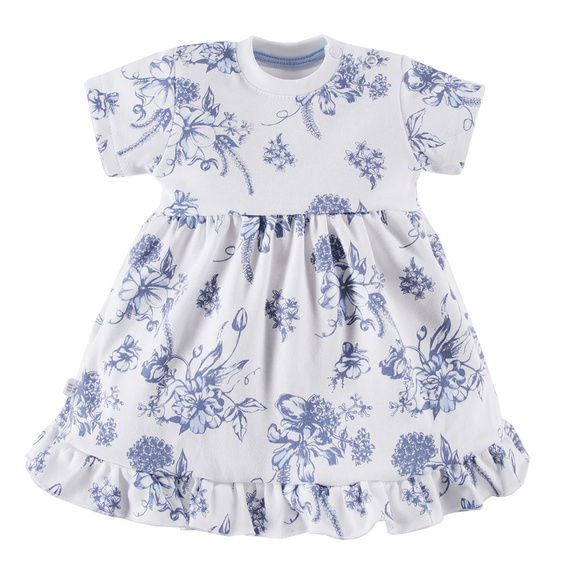 Sukienka z krótkim rękawem Botanic Eevi - biały druk