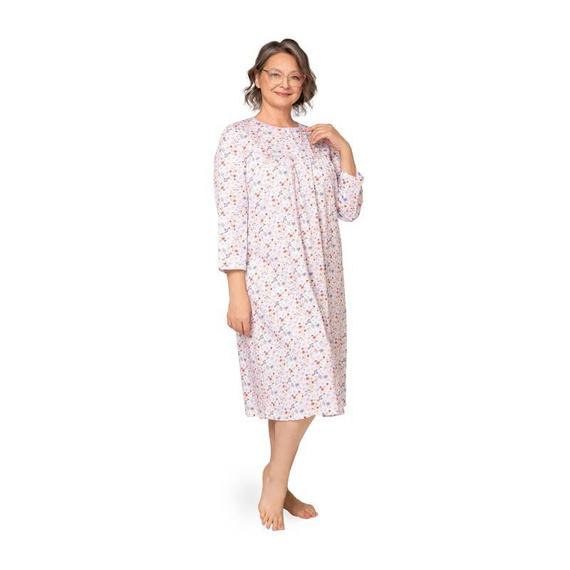 Koszula nocna damska Bogna 204 ll Martel - biały-fioletowy 25