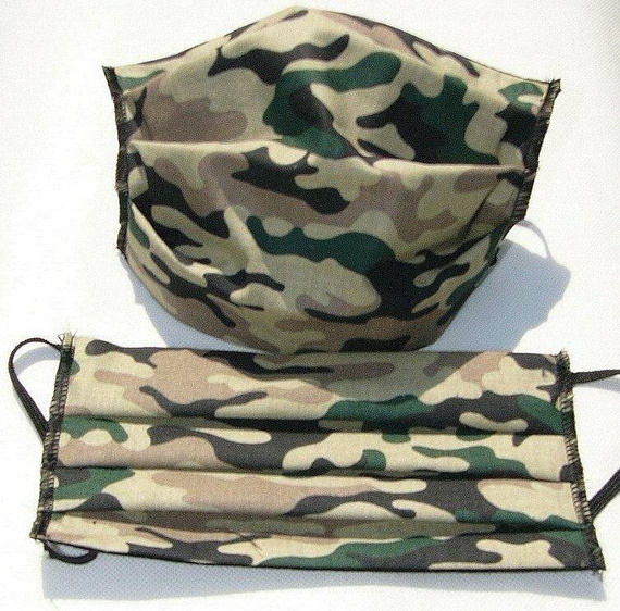 Maseczka maska ochronna na twarz Karo - zielona koniczynka