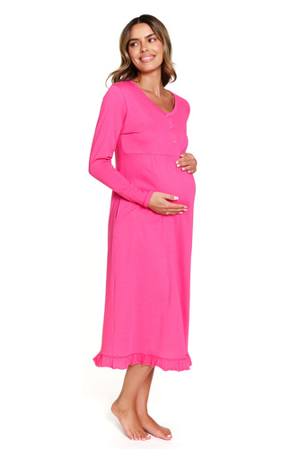 7318 Koszula nocna ciążowa i do karmienia | 100% bawełna | Doctor Nap