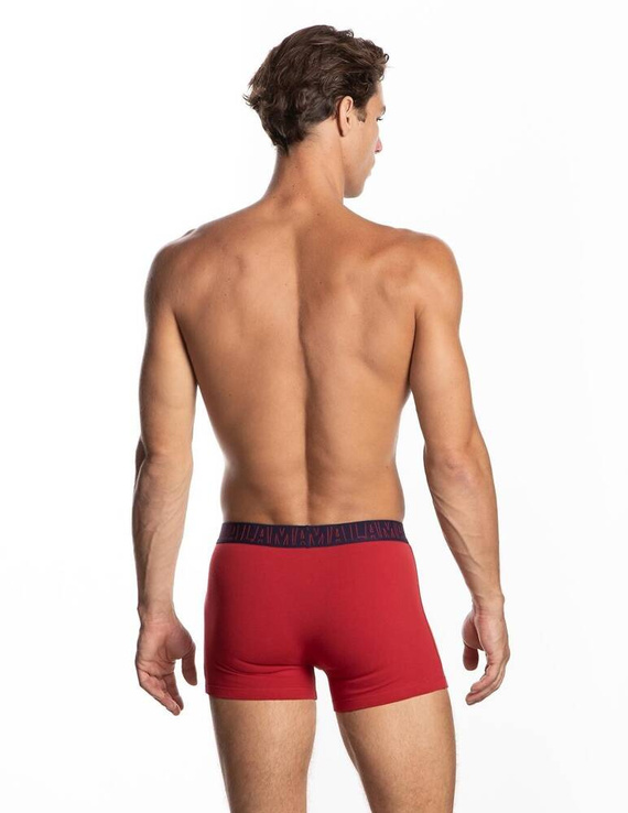 Bokserki męskie M-1056 SZG Lama czerwony zielony