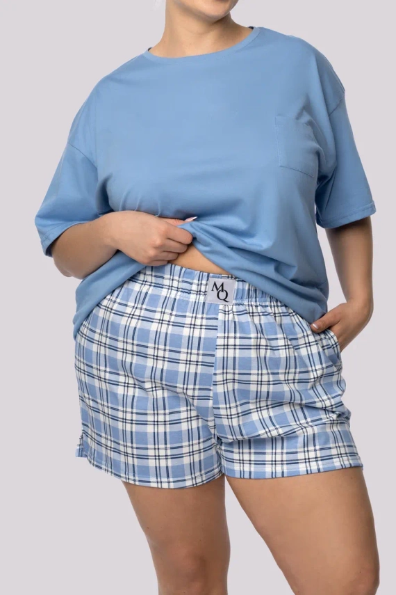 Piżama damska Joy shortsleeve Mona sky blue