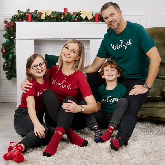 Bluzka dziecięca świąteczna OTS1300-601 Moraj - zielony