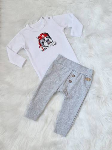 Body z długim rękawem Pirat Bambarillo biały