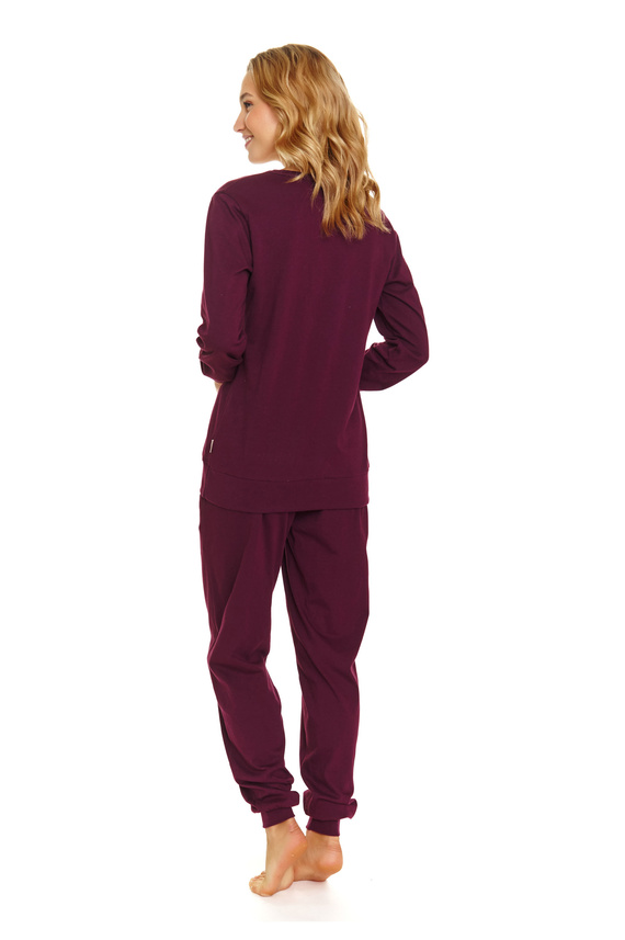 Piżama Damska 4349 Doctor Nap - burgundy