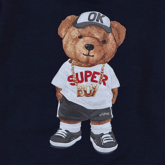 Bluza dresowa dla chłopca AST-0010/GRA Nini granatowy