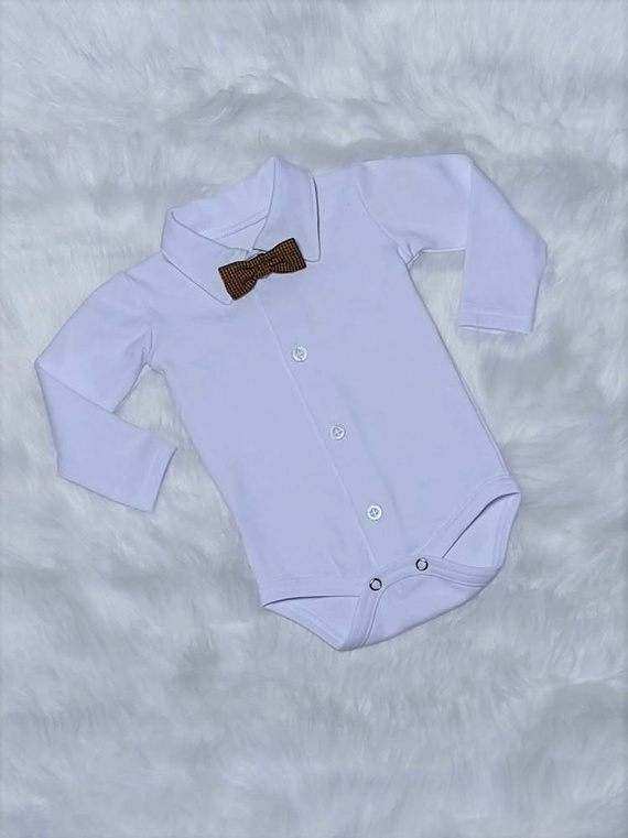 Body z długim rękawem Miłosz Bambarillo biały