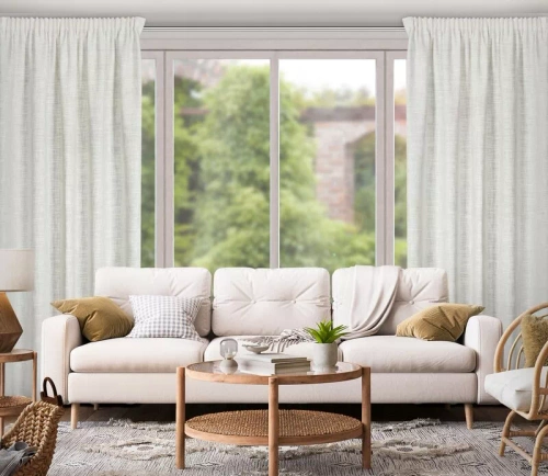 Zasłona na taśmie Rosi Eurofirany beżowy 