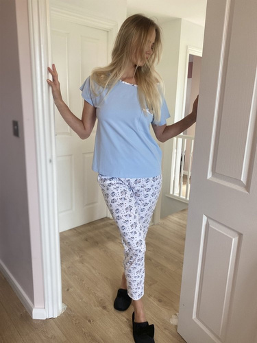 Piżama Damska 434 Maribell Forex - niebieski