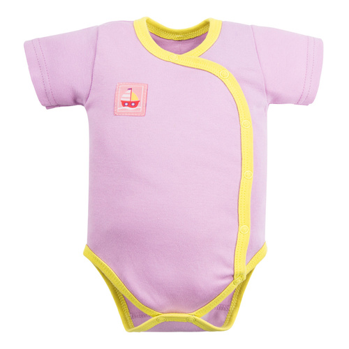 Body kopertowe Eevi Statki – krótki rękaw, 100% bawełna- różowe