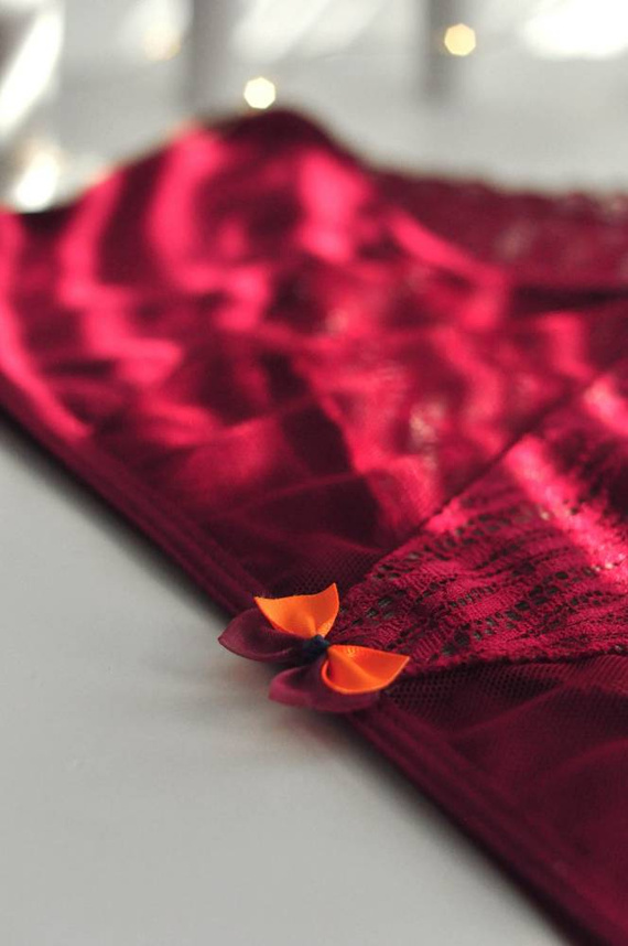 Biustonosz braletka 19122 Dots Mediolano bordowy