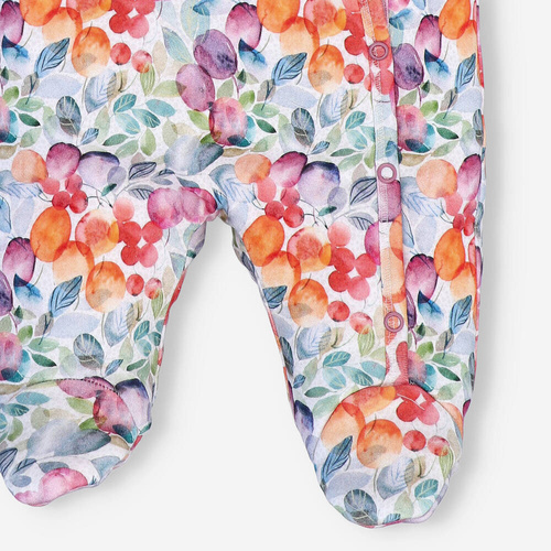 Kombinezon z bawełny organicznej Śliweczki Nini druk