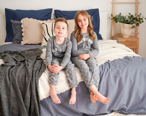 PDU.5243 Piżama dziecięca Unisex Doctor Nap - grey