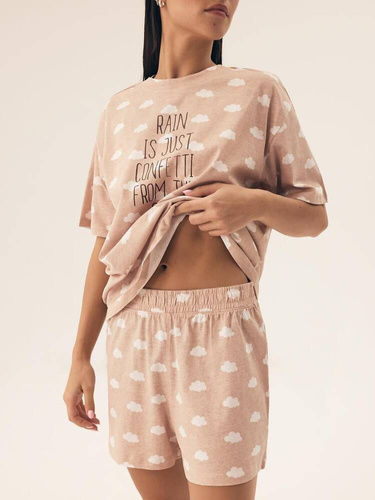 Piżama Damska 42647 Nubes Henderson - beżowy