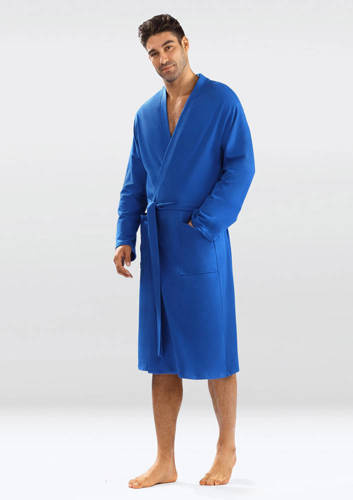 Szlafrok męski Harry Dkaren - niebieski