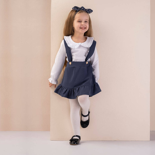 163571 Magia Świąt Bluzka z długim rękawem Nicol - biały