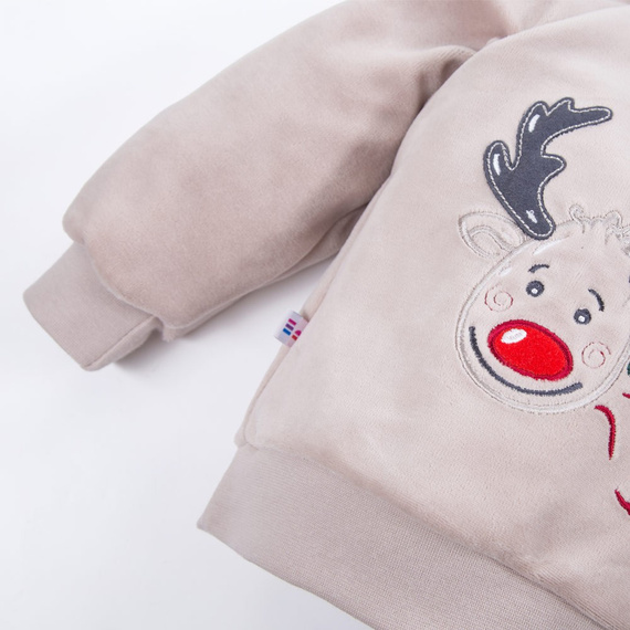 Bluza dresowa Hi Reindeer! Eevi - beżowa