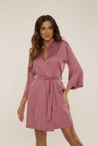 Szlafrok damski peniuar 757 Cordelia De Lafense - jagoda