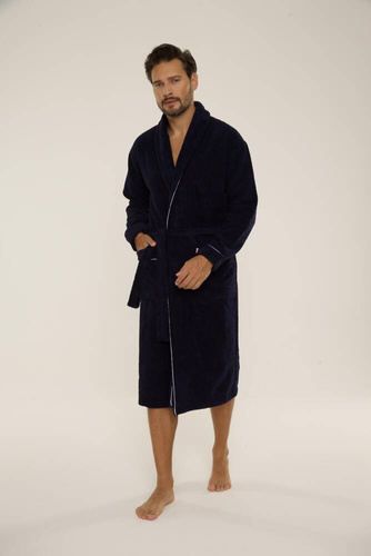 Szlafrok męski 735 Manuele Forex - granat