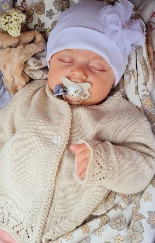 Sweterek ażurowy BSW/026 Marija - beżowy