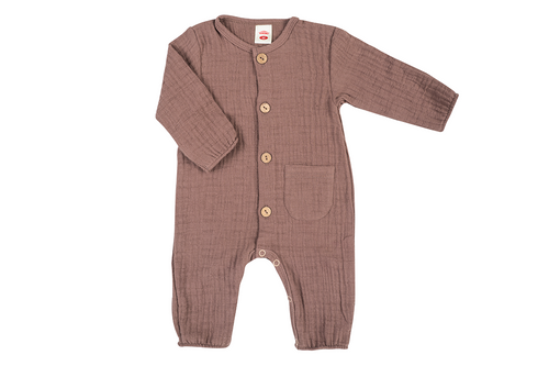 Pajac muślinowy "Bamboo Muslin Choco" Makoma