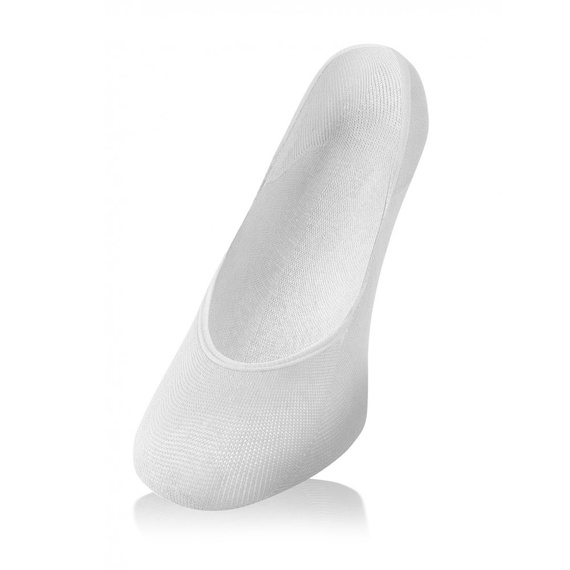 Balerinki damskie niewidoczne stopki bawełniane anatomiczne biały