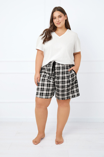 Spodnie damskie, krótkie Klara Italian Fashion - druk