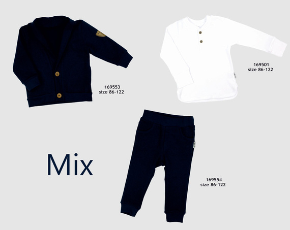 169501 Mix Bluzka z długim rękawem Nicol - biały