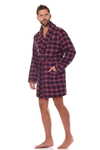  Szlafrok Męski 2470 Master L&L - granatowa