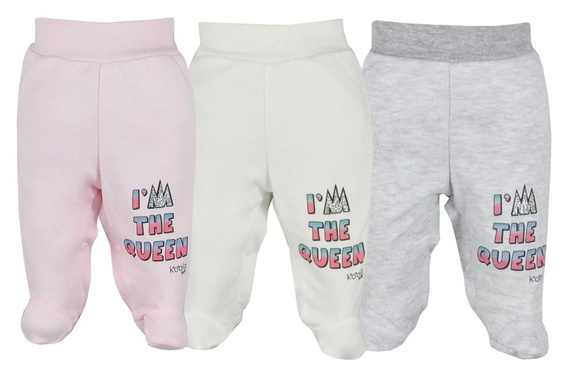 Półśpiochy bawełniane "QUEEN" Koala ecru