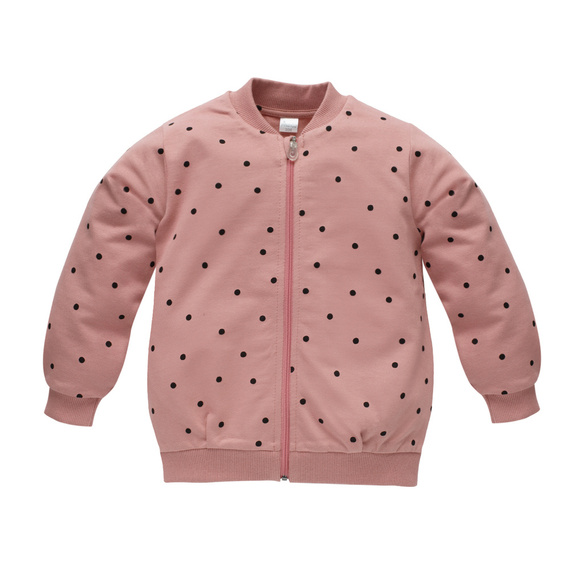 Rozpinana bluza Tres Bien Pinokio - róż groszki 
