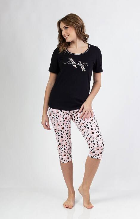 Piżama damska 689 Regina - czarny