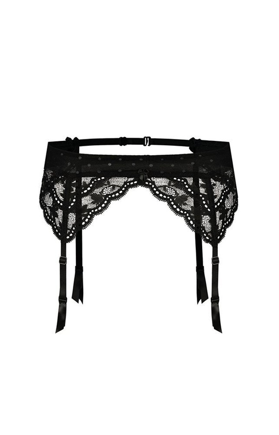 Figi Damskie Lagerta Róża - czarny