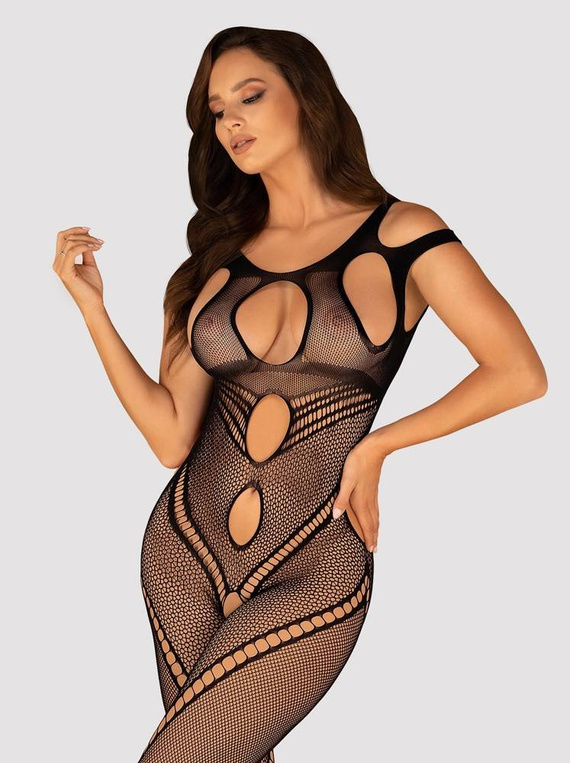 G322  Teddy Body Obsessive - czarny