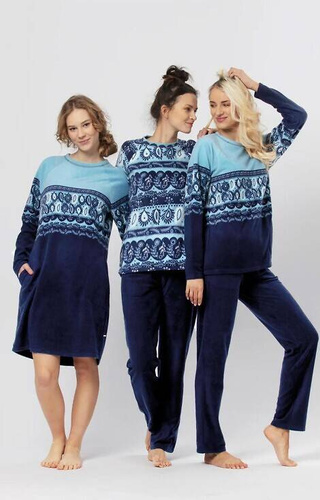 Piżama Damska LHS 894 B24 Key- niebieski 