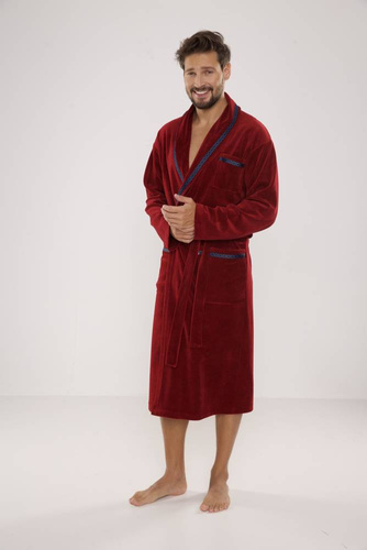 Szlafrok męski 666 Ronaldo forex - bordo