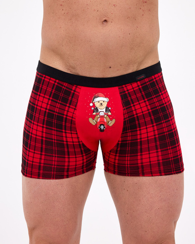 Cornette 007/78– świąteczne bokserki męskie, bawełna 95% elastan 5%, w pudełku prezentowym