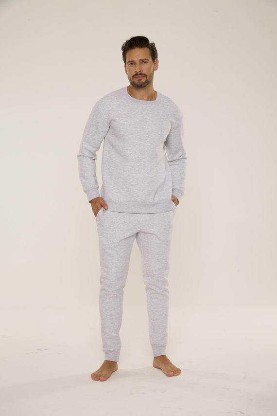 Bluza męska dresowa 813 Indigo Forex - jasny melanż